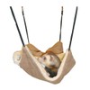 Hamac Pour Furet Brun Suede+peluche - Couchage