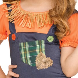 Fun World Scarecrow Costume, Large 12-14, Multicolor