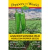 Anaheim Mild Sonora Pepper 30 Seeds - Heirloom - Non-GMO
