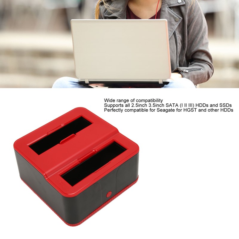 SATA External Hard Drive Docking Station USB3.0 to SATA Dual