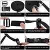REJOECE Nylon Webbing Strap, 15M x 25mm Straps with Buckles,