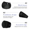 Totority Safety Goggles - Black Adjustable Protective Eyewear for Industrial