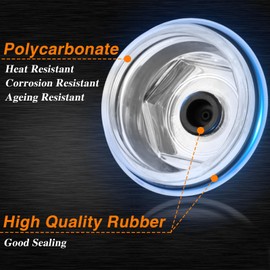 HIMARKLIF 2PCS Oil Bath Caps with Rubber Plugs and O-rings Compatible with Dexter 9K 10K General Duty Axle Fits Drum Number 8-415 (After July 2009), 8-430 (After April 2013) Replace#: K71-704-00
