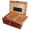 Cuban Crafters U.S. Air Force American Emblems Cherry Humidor, 120