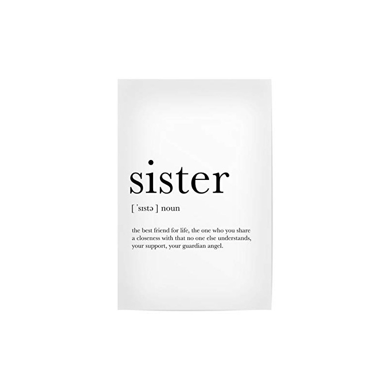 artboxONE Poster 30 x 20 cm Typography Sister Definition -