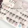 3 Row Tie Lower Eyelash Segment Cluster Eyelash Thin Stem