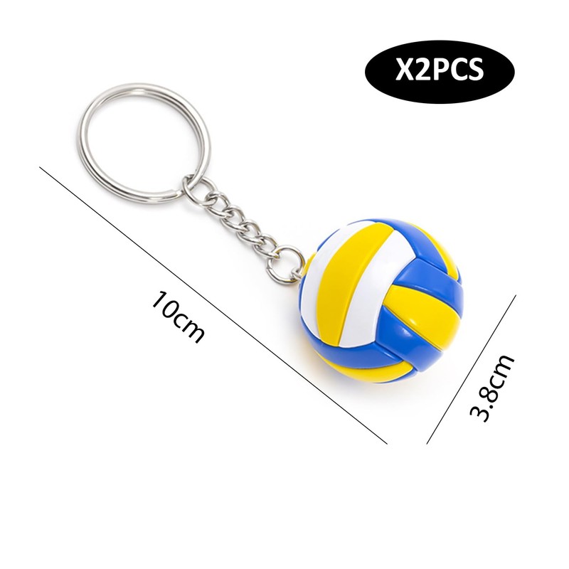 2 Pieces Volleyball Keychains, Sports Souvenirs, Creative Keychains, Bag Charms,
