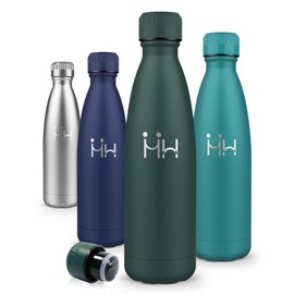 Motswedi Borraccia 750 ml, 18/8 Acciaio Inox, Borraccia Termica, Riutilizzabile, Borracce Termiche, a Prova di Perdita, Bottiglia acqua per Sport, Yoga, Palestra, Ufficio - Verde militare