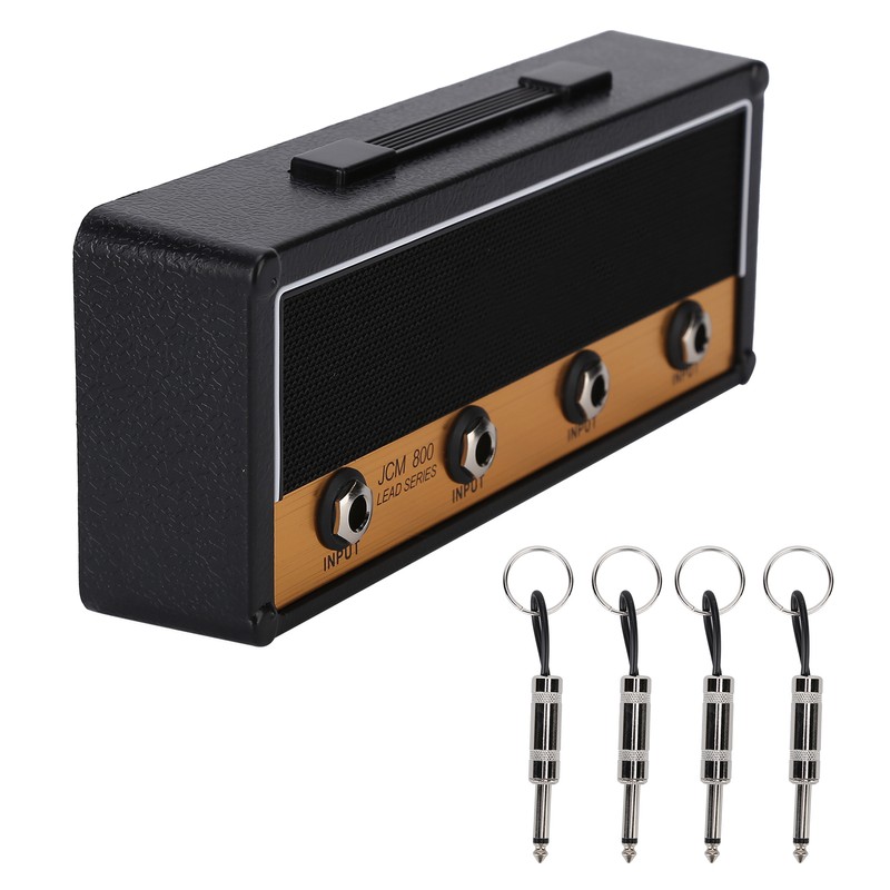 Wall Mounted Guitar Key Holder Hanger Rack Hanging Keychain Holder
