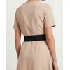 BlackButterfly Wide Elastic Waist Cinch Stretch Waistband Retro Vertical Clasp