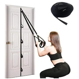 Mushk Door Anchor Strap with Resistance Bands, Portable Gym Attachment for Home Fitness, Multi Point Anchor Exercise Equipment, Door Anchor Resistance Bands Set for Home Workouts - Pack Type: Anchor + Handles