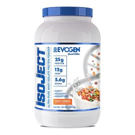 Evogen Isoject - Whey Protein Isolate | Ultra-Pure Whey Protein Powder with Ignitor Enzymes, BCAAs, and EAAs | Enhanced Absorption & Recovery | Fruity Cereal | 26 Servings