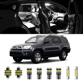 AWALITED 18pcs 4Runner Interior LED Lights Kit Super Bright LED Map Dome Light Bulbs for 2003 2004 2005 2006 2007 2008 2009 Toyota 4Runner All Models