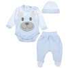 TupTam Baby Clothes Set Body Romper Hat Teddy Bear -
