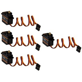 4 x Emax ES08MD Metal Gear Digital Servo RC Servo Micro 12 g 0,08s 2.4 kg