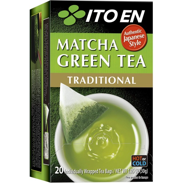 ITO EN Matcha Green Tea, Traditional, Tea Bags (20 Count)