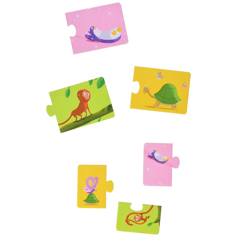 Djeco Tier 79690 – Puzzle Duo – Mama und Baby