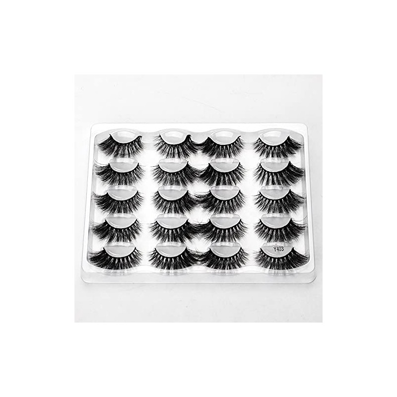 10 Pairs 3D Mink Eyelashes Dense Makeup Natural False Eyelashes
