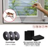 GOZINA 3 Stck Fliegengitter Fenster, Insektenschutz Fenster Zuschneidbar, Fliegengitter Fenster
