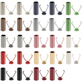 Pack of 24 Metal Cord Ends, Rope Laces Cord Locks for Shoelaces, Hoodies Accessories, Backpacks & Sportswear, DIY Repair Set