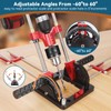 Bvomheez Portable Drill Guide, Multi Angle Drill Guide for Straight
