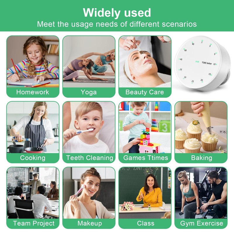 Visual Timer for Children, 90 Minute Countdown Timer LED for
