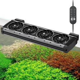 Pawfly Aquarium Chiller Fan, Fish Tank Cooling Fans with 5 Speed Modes & Timer, Terrarium Fan Water Chiller for Freshwater and Saltwater Tanks