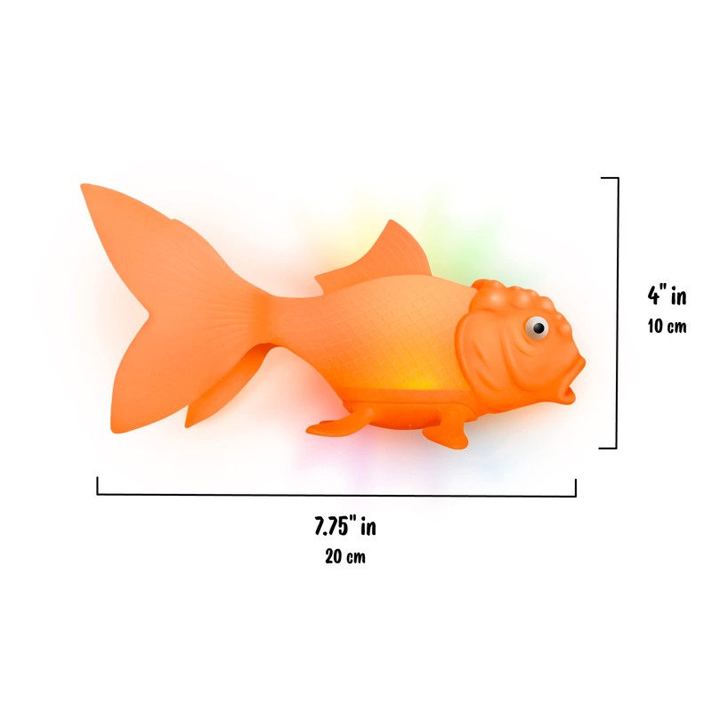 Genuine Fred Koi Toy - Pez Dorado Iluminado, Color Naranja