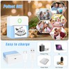 Zeacool Mini Sticker Bluetooth Printer with 11 Rolls Paper, Pocket-Sized