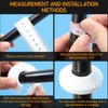 12 Pieces Water Pipe Covers, White Radiator Pipe Collars, Plastic