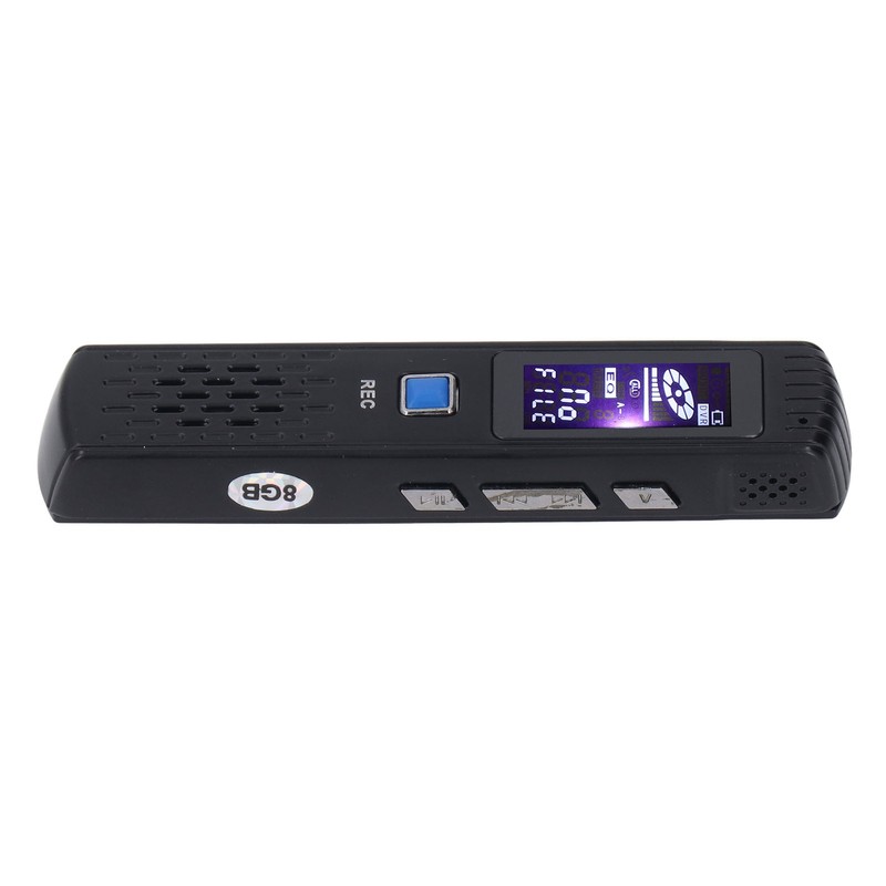 Digital Voice Recorder Noise Reduction 8GB MP3 Player 220mAh 3.5mm