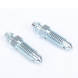 AC PERFORMANCE M7 x 1.0 Metric Brake Bleed Nipple Screw Bleeder Fitting Zinc Steel, Pack of 2