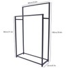 GXFCHYL Free Standing Towel Rack Black Blanket Rack Holder 2
