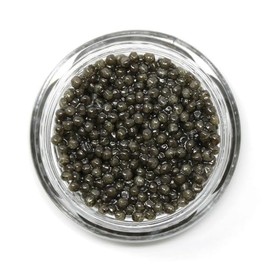 Royal Dark Beluga Hybrid Caviar - Huso/Baerii Sturgeon Roe - Giaveri Italian (1 ounce (28 grams))
