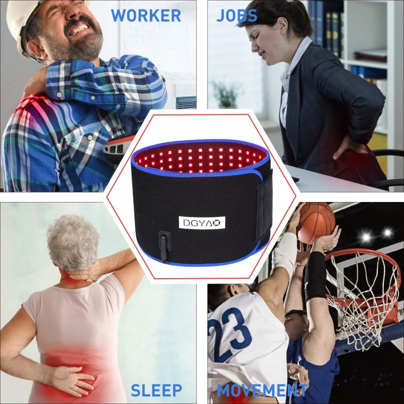 DGYAO Medical Grade Red Light Therapy Belt for Home Use