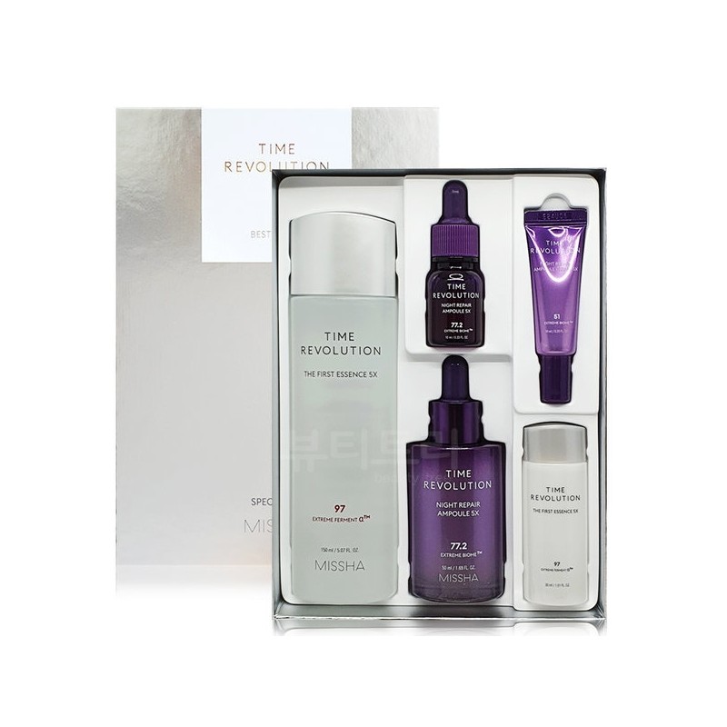 Missha Time Revolution Essence + Ampoule Bestseller Set 5X /