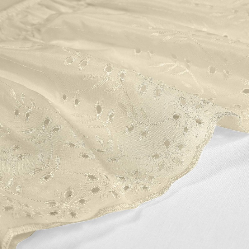 QSY Home Wrap Around Elastic Eyelet Bed Skirts 14 1/2