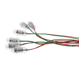 TAODAN 6PCS E10 Lampholders 1.5V E10 Screw Mount Small Bulb Holder with Wire Socket Accessories for Electrical Testing of Home Experiment Circuits