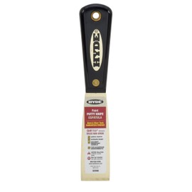 Hyde Tools 02080 1.25-Inch Stiff Chisel Edge Putty Knife, Brass