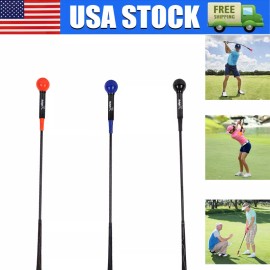 Unbranded 40/48'' Golf Swing Trainer Whip Practice Tempo Strength Training Whip Beginner - Blue, 48 INCH