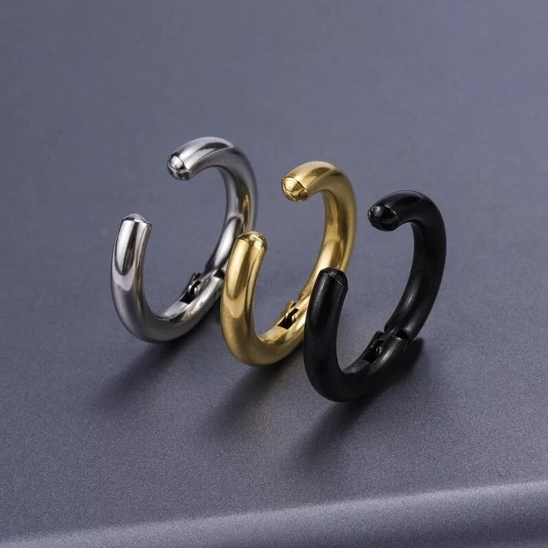 ALRNBY 9Pcs Clip On Earrings for Women Men Trendy Fake