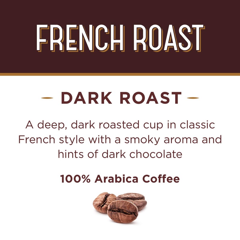 Don Francisco's French Roast (12 Pods) Dark Roast, Single Cup