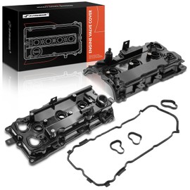 A-Premium Front Rear Engine Valve Cover with Gasket Compatible with Nissan Altima 15-17, Maxima 09-17, Murano 15-17, Pathfinder 09/14-07/16, Infiniti QX60 09/14-08/16, V6 3.5L, # 132649N00A 132649N00B