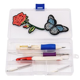 VOANZO DIY Magic Embroidery Pen Set Punch Needle Set Craft Tool for Embroidery Threads Knitting Sewing Tool