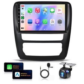 Car Radio Stereo for Chevy Traverse LT/Buick Enclave 13-17 [4G+64G] Android Wireless CarPlay Android Auto,9 inch IPS Touchscreen Car Stereo Bluetooth5.0,GPS,WiFi,SWC,59UI,32EQ AI DSP+HD Backup Camera