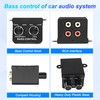 MEIRIYFA Car Bass Volume Control, Universal RCA Bass Amplifier Controller,