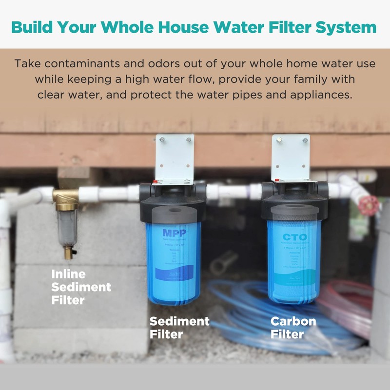 SimPure Whole House Water Filter Cartridges 5 Micron 10" x