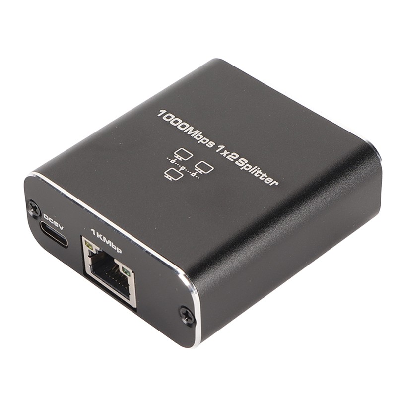 Ethernet Splitter RJ45 1 In 2 Out Gigabit Internet Splitter