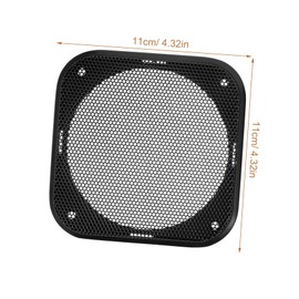 iplusmile 2pcs Car Speaker Grill Cover Subwoofer Mesh Protector Easy Installation Speaker Accessory for Various Vehicle Models Sleek Design for Enhanced Interior
