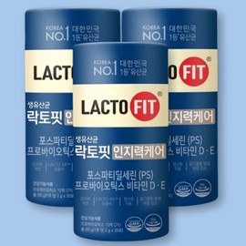 Chong Kun Dang Health Lacto Fit Cognitive Care PS Lactobacillus Phosphatidyl 30 packets x 3 cans / 종근당건강 락토핏 인지력케어 PS 유산균 포스파티딜 30포 x 3통